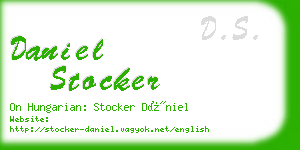 daniel stocker business card